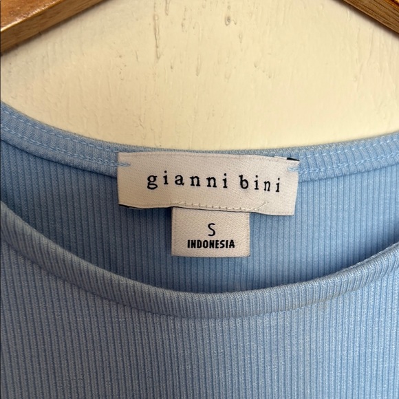 Gianni Bini Blue Sheath Maxi Dress with Slit - Picture 2 of 4